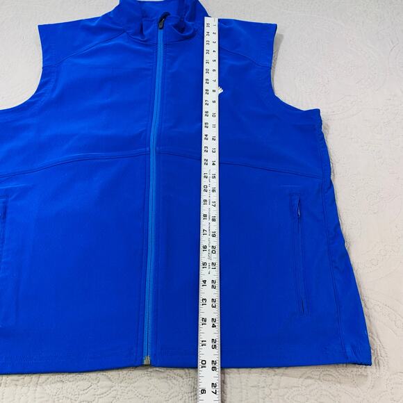 Zero Restriction‎ Vest Mens Medium Blue Tour Series Full Zip Solid Performance - Picture 8 of 9